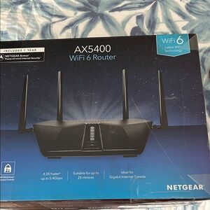 Netgear AX5400 Black WiFi 6 Router